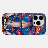 Coques Case-Mate iPhone Titre : "Portrait de champignons psychédéliques (Verso (horizontal))