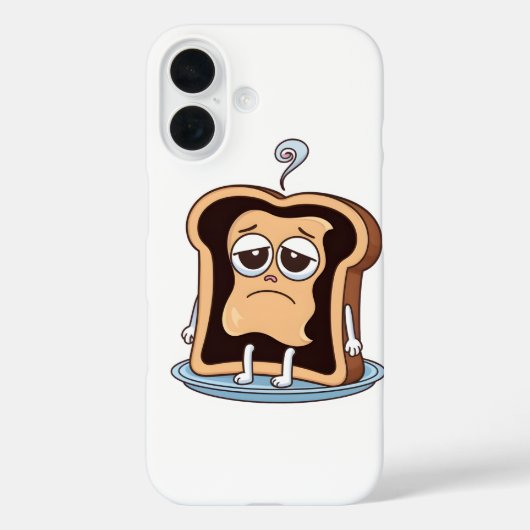 Coques Case-Mate iPhone Toast brûlé avec crise existentielle (Verso)