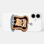Coques Case-Mate iPhone Toast brûlé avec crise existentielle (Verso (horizontal))