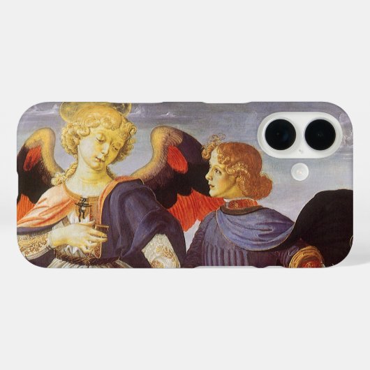 Coques Case-Mate iPhone Tobias et l'Ange par Andrea del Verrocchio (Verso (horizontal))