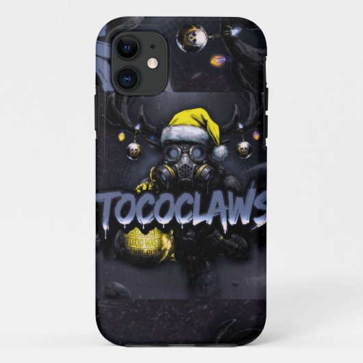 Coques Case-Mate iPhone tococlaws, baseball toxique, art de masque à gaz,  (Dos)