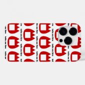 Coques Case-Mate iPhone 📛 tofu en feu (Verso (horizontal))