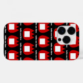Coques Case-Mate iPhone 📛 tofu en feu (Verso (horizontal))