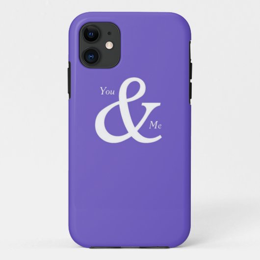 Coques Case-Mate iPhone Toi et moi en pourpre (Dos)