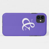 Coques Case-Mate iPhone Toi et moi en pourpre (Dos (Horizontal))