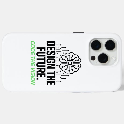 Coques Case-Mate iPhone Toile Algorithmique Visionnaire : Code Abstrait (Verso (horizontal))