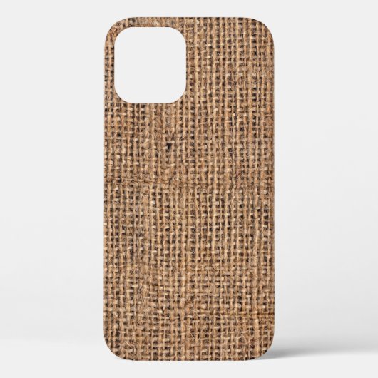 Coques Case-Mate iPhone Toile Burlap Brown naturel Grange grossier (Verso)