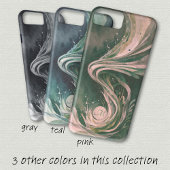 Coques Case-Mate iPhone Toile d'aquarelle verte Abstraite
