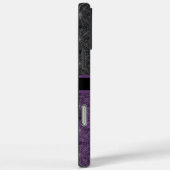 Coques Case-Mate iPhone Toile d'araignée gothique noire et violette avec m (Verso / Droite)