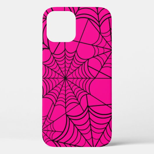Coques Case-Mate iPhone toile d'araignée rose-chaud halloween (Verso)