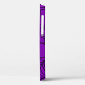 Coques Case-Mate iPhone toile d'araignée violette d'halloween (Verso / Gauche)
