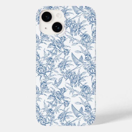 Coques Case-Mate iPhone Toile française bleue (Verso)