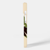 Coques Case-Mate iPhone Toile verte, Accent rouge (Verso / Gauche)