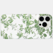 Coques Case-Mate iPhone Toile verte et blanche (Verso (horizontal))