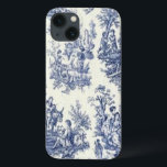 Coques Pour iPhone Toile Vintage bleu<br><div class="desc">Bleu vintage toile sur des cadeaux uniques tels que coussins de lancer,  tapis de souris,  serviettes de cuisine,  carrelage jardin/cuisine,  I téléphone casque,  et plus encore.</div>