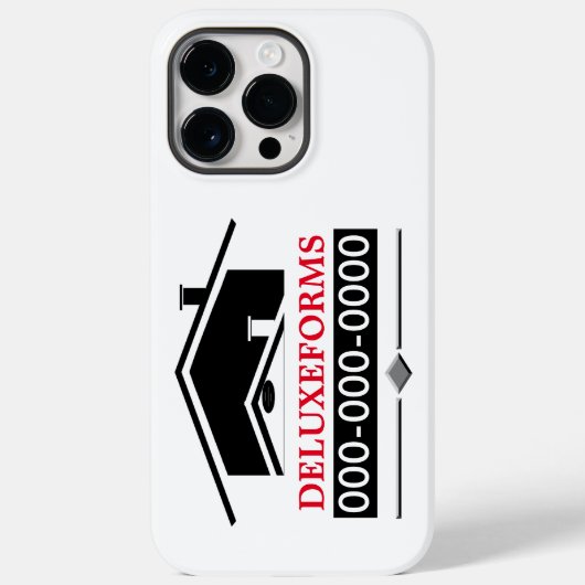 Coques Case-Mate iPhone Toit noir (Verso)