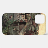 Coques Case-Mate iPhone Toits et arrières de maisons de Vincent van Gogh (Verso (horizontal))