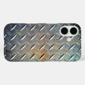 Coques Case-Mate iPhone Tôle d'acier diamantée robuste graphique (Verso (horizontal))