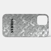 Coques Case-Mate iPhone Tôles d'acier maniaque, apparence industrielle (Verso (horizontal))