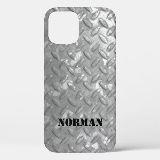 Coques Case-Mate iPhone Tôles d'acier maniaque, apparence industrielle (Verso)
