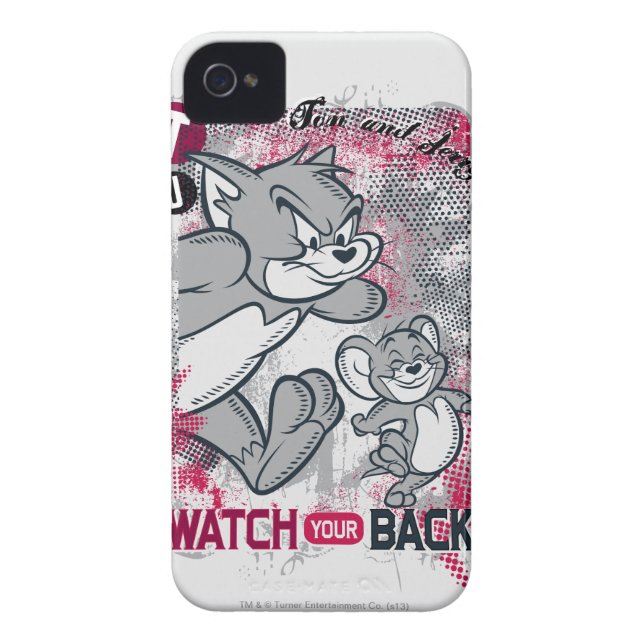 Coques Case-Mate iPhone Tom et Jerry Regardez votre dos (Dos)