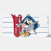 Coques Case-Mate iPhone Tom Et Jerry | Tom Et Jerry Sur Diamant De Basebal (Verso (horizontal))