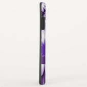 Coques Case-Mate iPhone Tomber amoureux Fleurs et cœurs abstraits Nom (Dos/Droite)