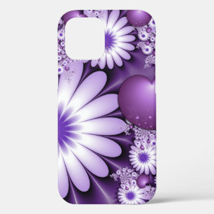 Case-Mate iPhone Case Tomber dans l'amour Fleurs Abstraites et Coeurs Fr