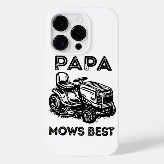 Coques Case-Mate iPhone Tondeuse à gazon pour la Fête des Pères (Verso)