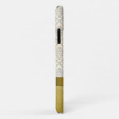 Coques Case-Mate iPhone Tone Or Chic & Crème Damask (Dos/Droite)