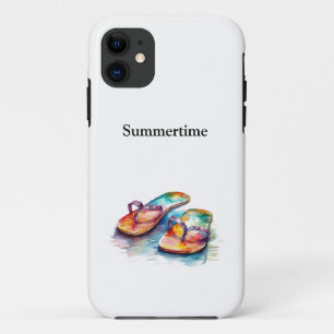 Case-Mate iPhone Case Tongs de plage arc-en-ciel personnalisés