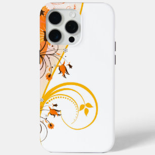 Coque iPhone 15 Pro Max Tons artistiques d'orange