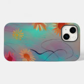 Coques Case-Mate iPhone Tons assourdis tournesols abstraits (Verso (horizontal))