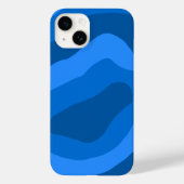 Coques Case-Mate iPhone tons bleu art abstrait (Verso)