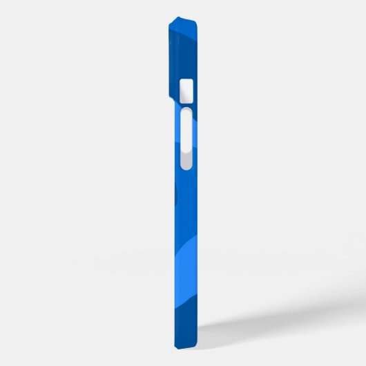 Coques Case-Mate iPhone tons bleu art abstrait (Verso / Gauche)