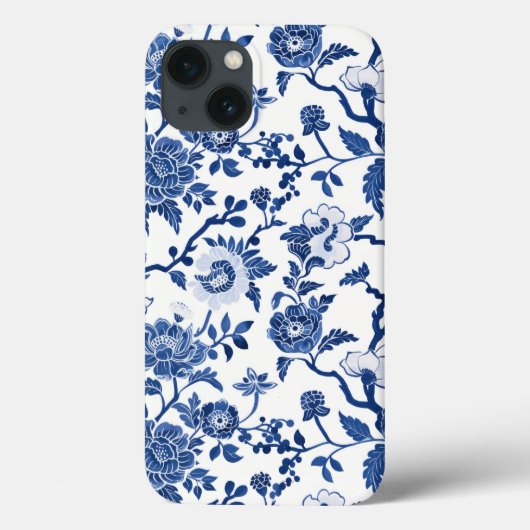 Coques Case-Mate iPhone Tons Chinoiserie bleu (Verso)
