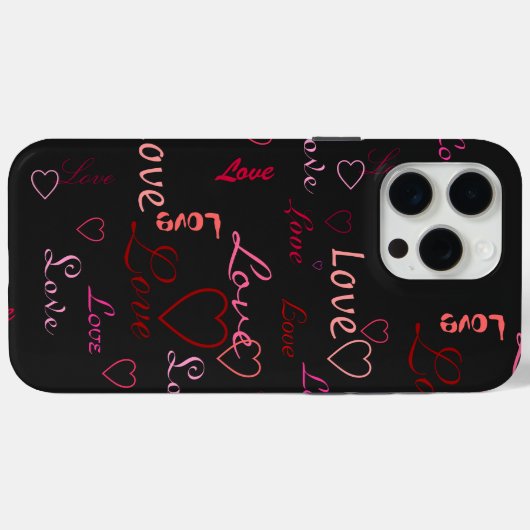 Coques Case-Mate iPhone Tons D'Amour (Verso (horizontal))