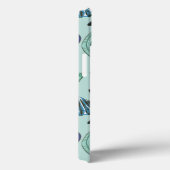 Coques Case-Mate iPhone Tons De Coquillages Bleus Et Motif D'Écre (Verso / Droite)