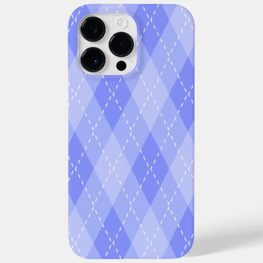 COQUES Case-Mate iPhone TONS DE JACQUARD BLEU DIAMOND MOTIFS (Verso)
