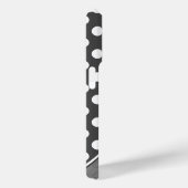 Coques Case-Mate iPhone Tons De Modèle Gris Pour Votre Nom Pois (Verso / Droite)