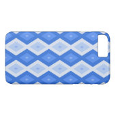 Coques Case-Mate iPhone Tons de motif de diamant bleu (Dos (Horizontal))