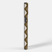 Coques Case-Mate iPhone Tons de motif diamant brun (Verso / Droite)