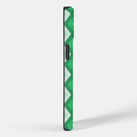 Coques Case-Mate iPhone Tons de motif diamant vert (Verso / Droite)