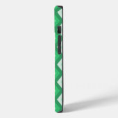 Coques Case-Mate iPhone Tons de motif diamant vert (Verso / Gauche)
