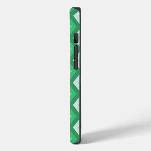 Coques Case-Mate iPhone Tons de motif diamant vert (Verso / Gauche)