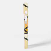 Coques Case-Mate iPhone Tons de motif en vitrail jaune (Verso / Gauche)