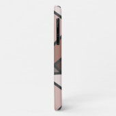 Coques Case-Mate iPhone Tons de motif en vitrail marron (Dos/Gauche)