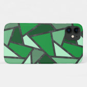 Coques Case-Mate iPhone Tons de motif en vitrail vert (Dos (Horizontal))
