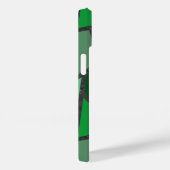 Coques Case-Mate iPhone Tons de motif en vitrail vert (Verso / Droite)
