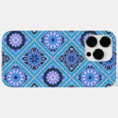 COQUES Case-Mate iPhone TONS DE MOTIFS MANDALA BLEU & PURPLE (Verso (horizontal))